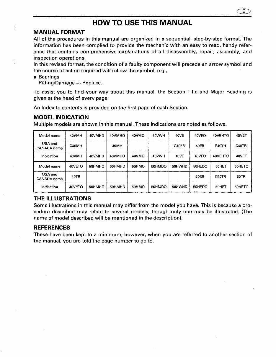 1998 Yamaha C40 TLRW Outboard service repair maintenance manual. Factory Service Manual preview img 3