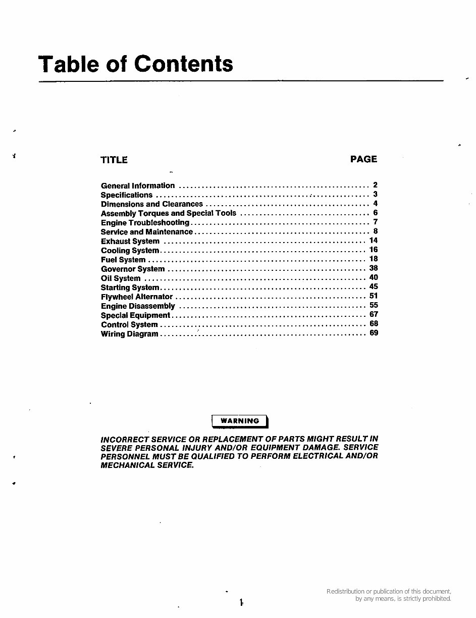 Onan Service Manual DJBA DJB DJC DJE Diesel Engine preview img 4