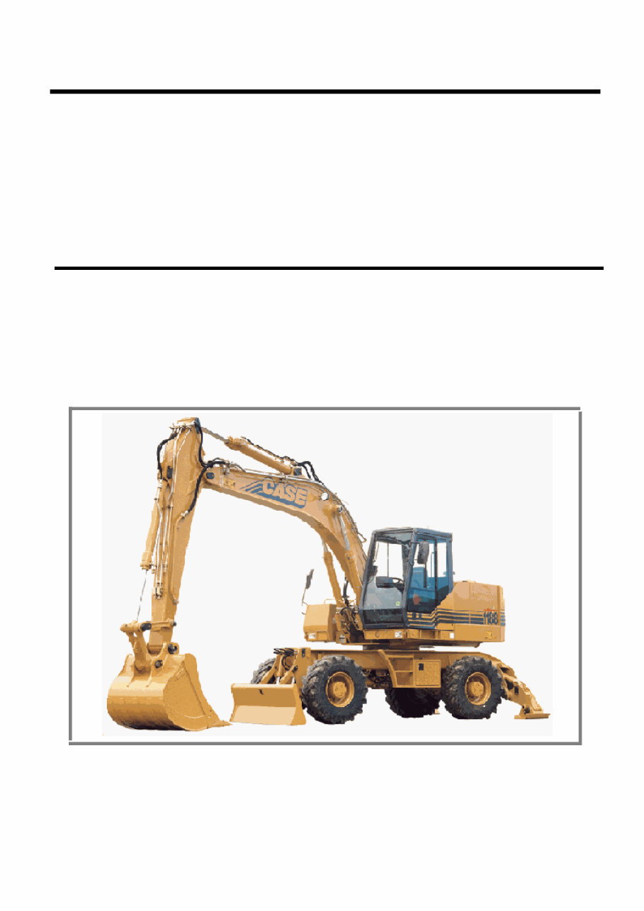 CASE 1188 1188C 1188P Crawler and WHEELED Excavator SCHEMATIC Service Manual preview img 1