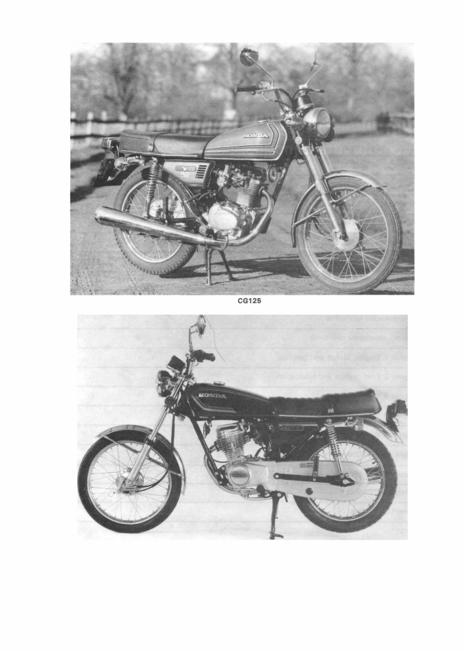 HONDA CG125 (BR)-K 124CC 1991 1992 1993 1994 Service Manual preview img 4