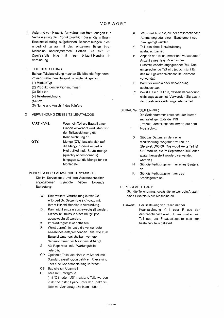 HITACHI ZAXIS ZX450-3 ZX450LC-3 ZX470H-3 ZX470LCH-3 ZX500LC-3 ZX520LCH-3 Excavator EQUIPMENT COMPONENTS Parts Catalog Manual preview img 8