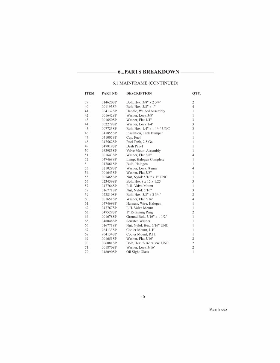 Thomas 25G 25GT Mini Skid Steer Loader Operator & Parts Manual preview img 10