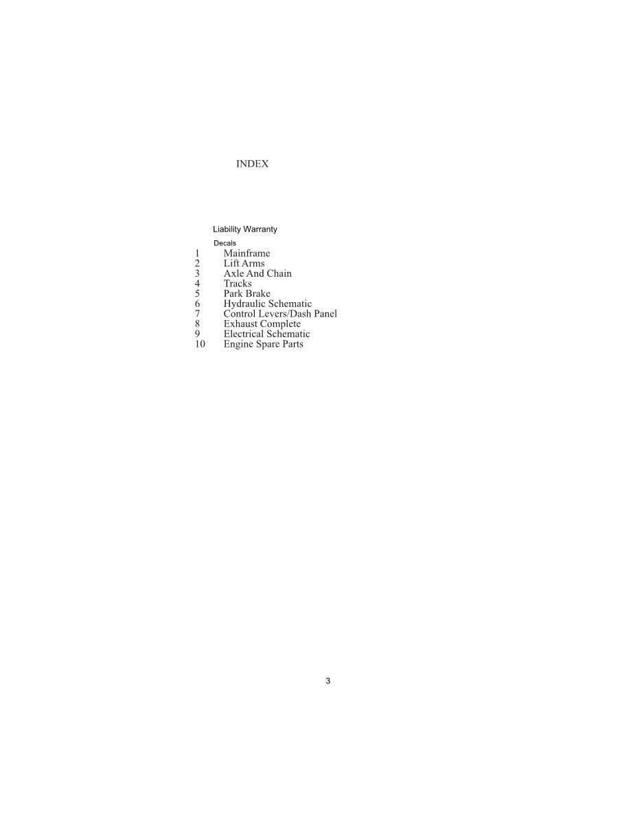 Thomas 25G 25GT Mini Skid Steer Loader Operator & Parts Manual preview img 3