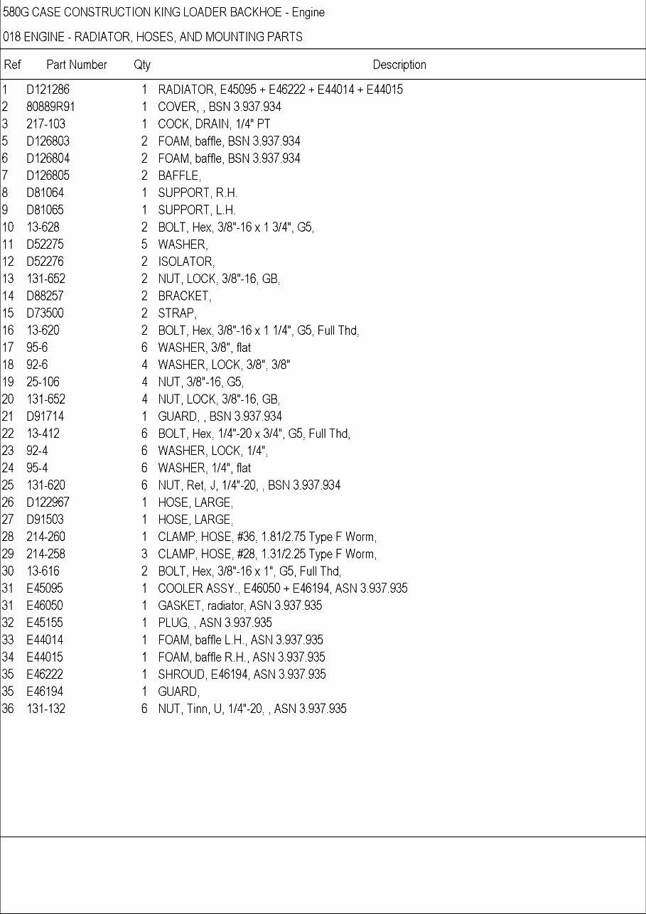 Case 580G Backhoe Loader Parts Catalog preview img 3