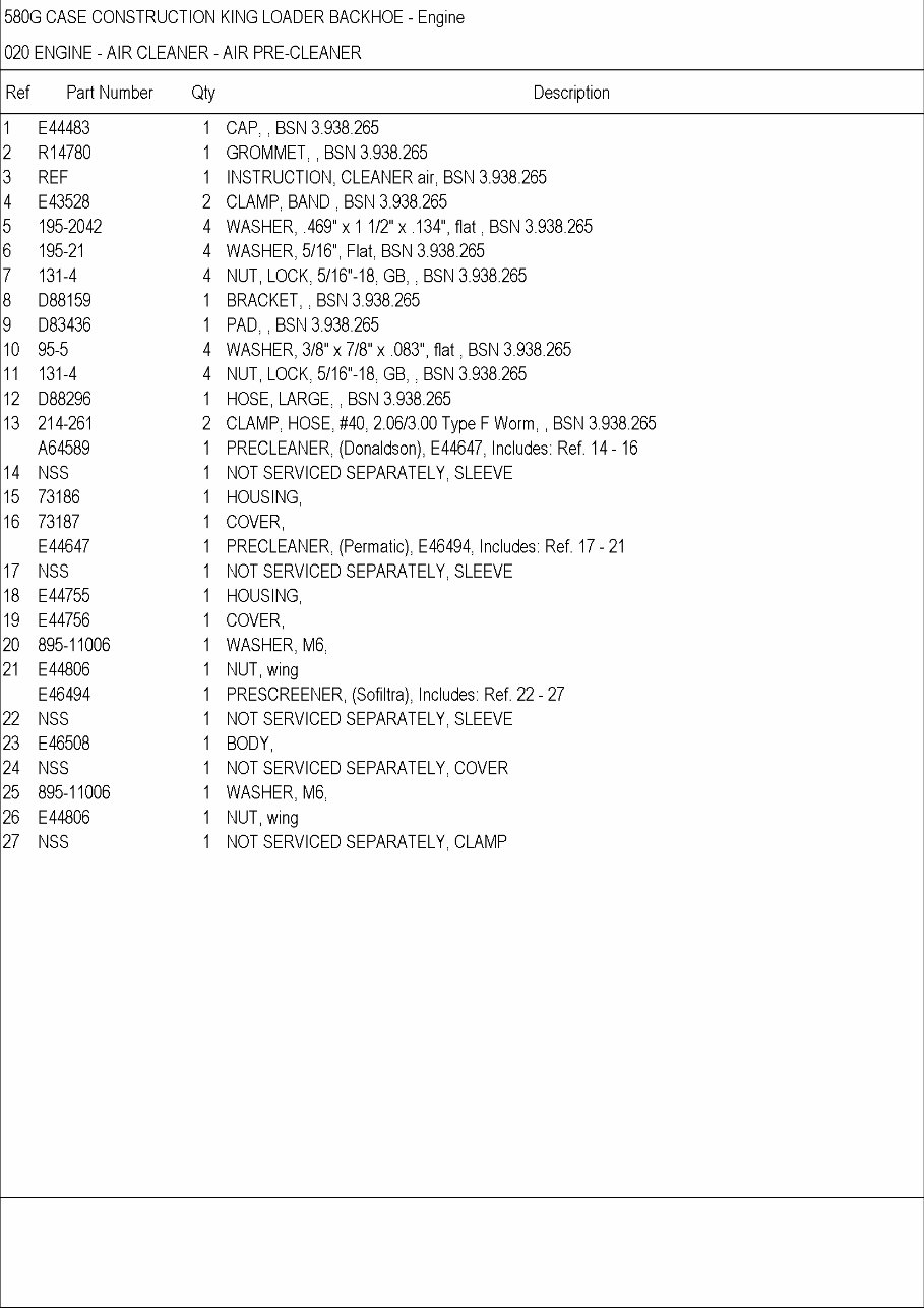 Case 580G Backhoe Loader Parts Catalog preview img 5