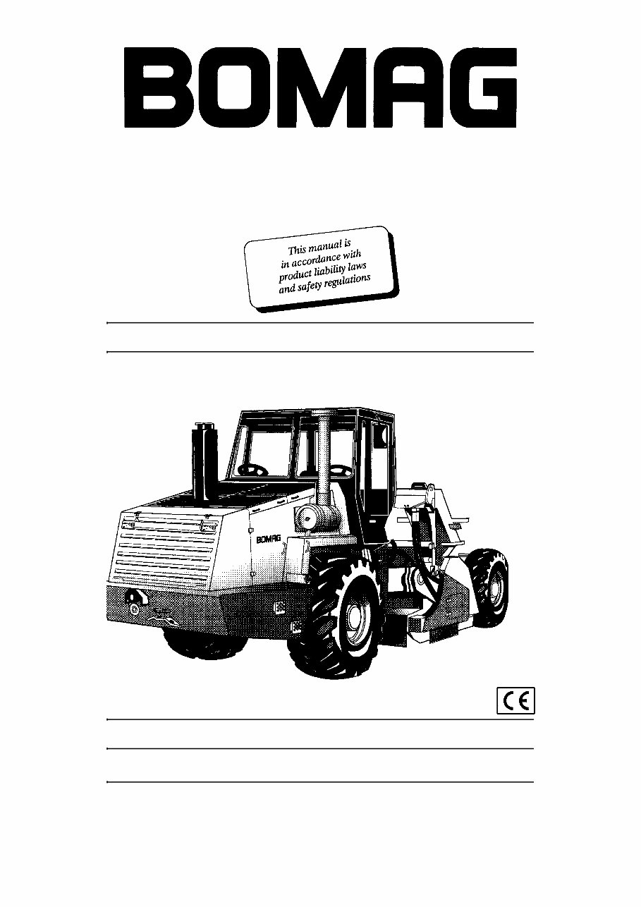 Bomag MPH 122 Soil Stabilizer Asphalt Recycler Operating & Maintenance Manual preview img 1