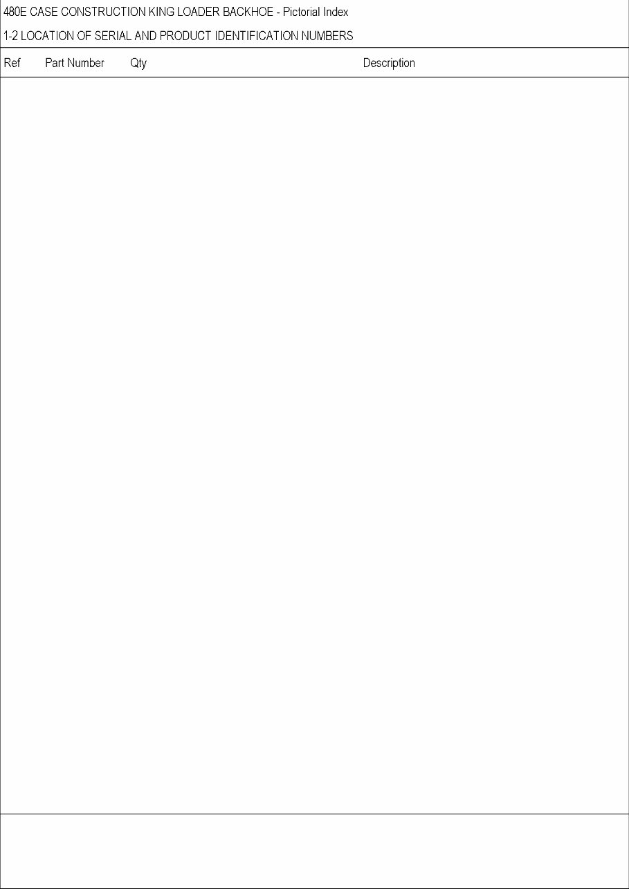 CASE 480E LL CONSTRUCTION KING BACKHOE Parts Catalog Manual preview img 4