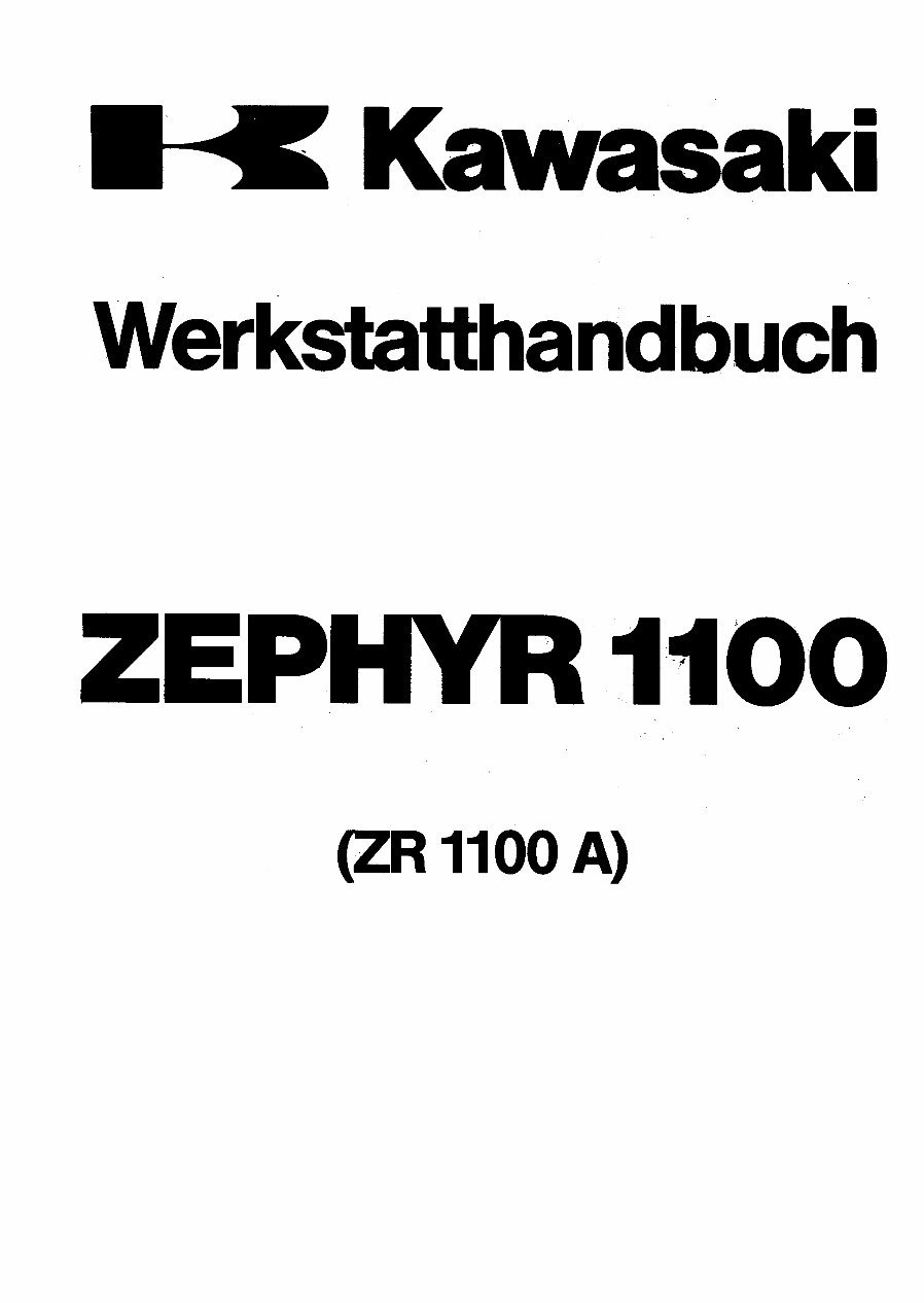 KAWASAKI ZEPHYR 1100 A WERKSTATTHandBUCH preview img 1