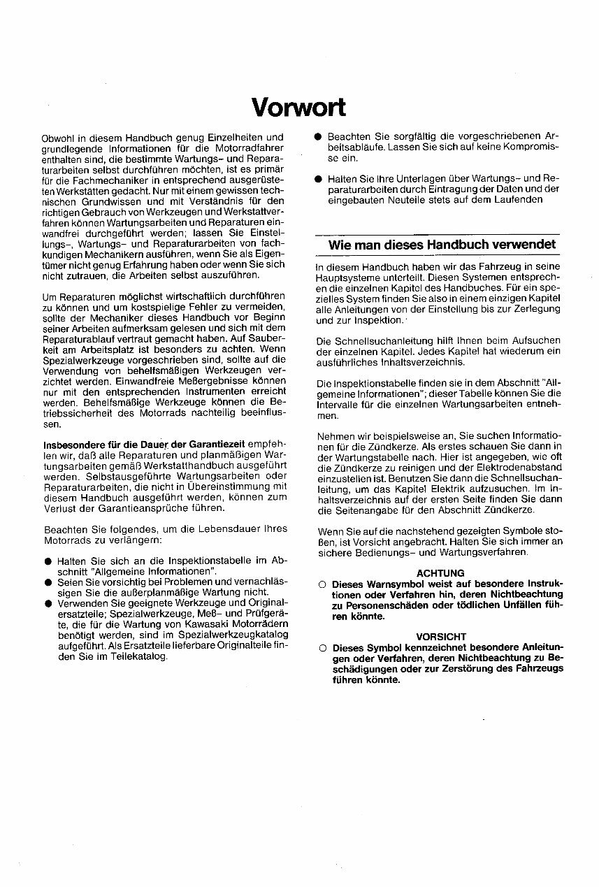 KAWASAKI ZEPHYR 1100 A WERKSTATTHandBUCH preview img 3