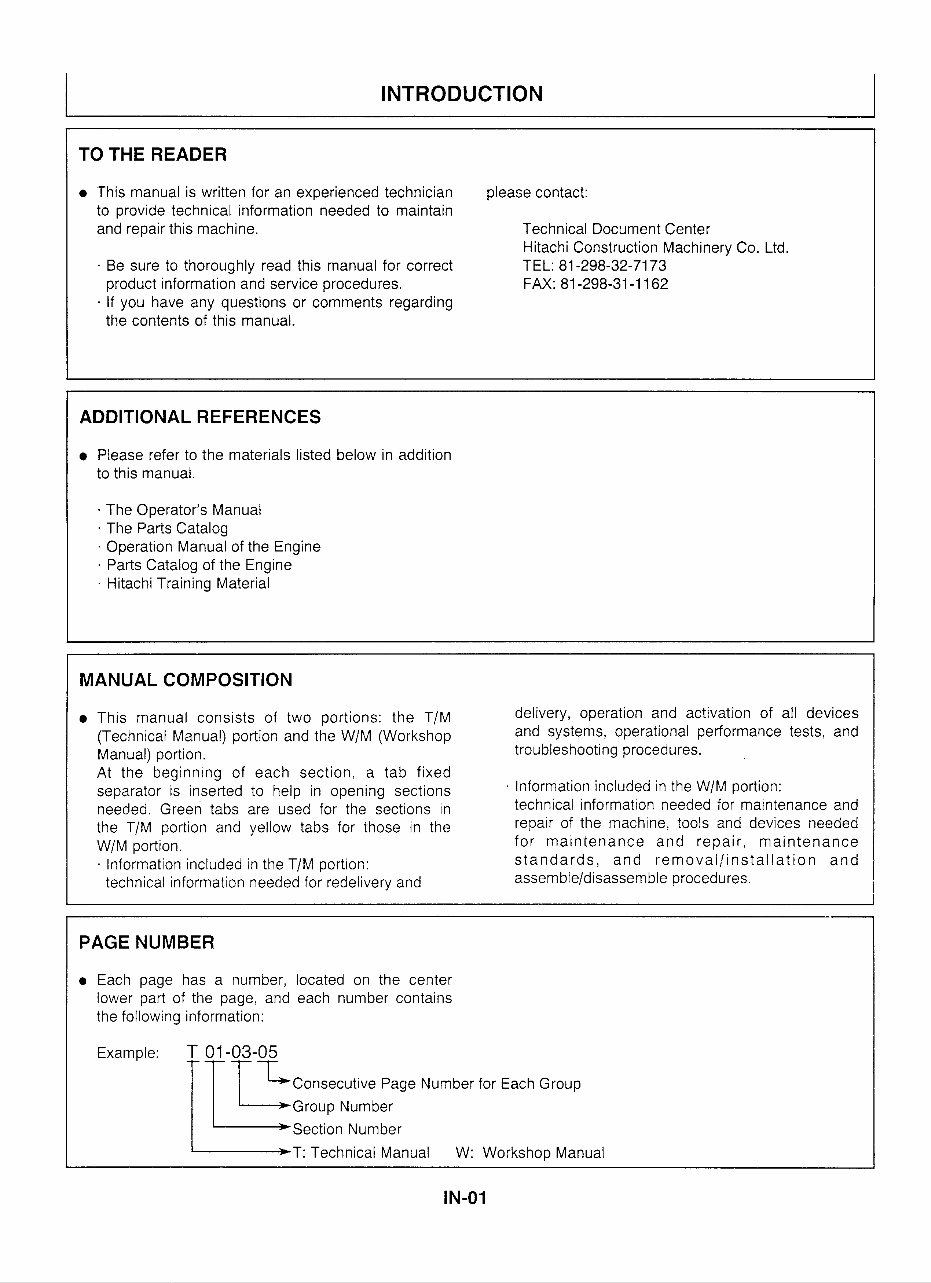 HITACHI EX300-3 Excavator Service Repair Manual preview img 1