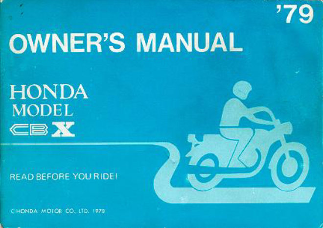 Honda CBX1000 Owners Manual preview img 1