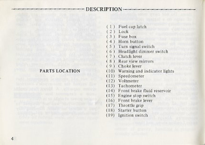 Honda CBX1000 Owners Manual preview img 9