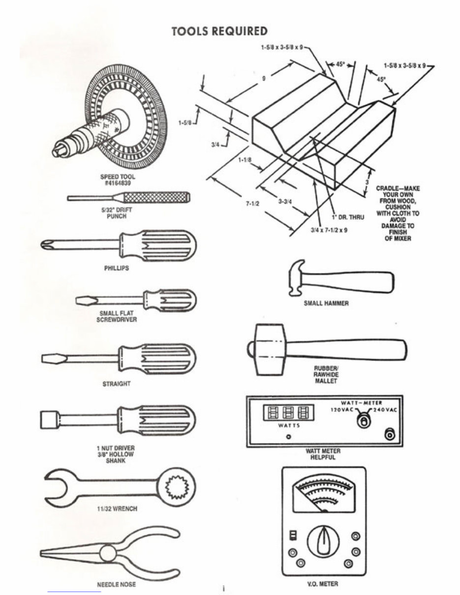 KitchenAid KSMC50 K5SS K45SS KSM90 Service Manual preview img 2