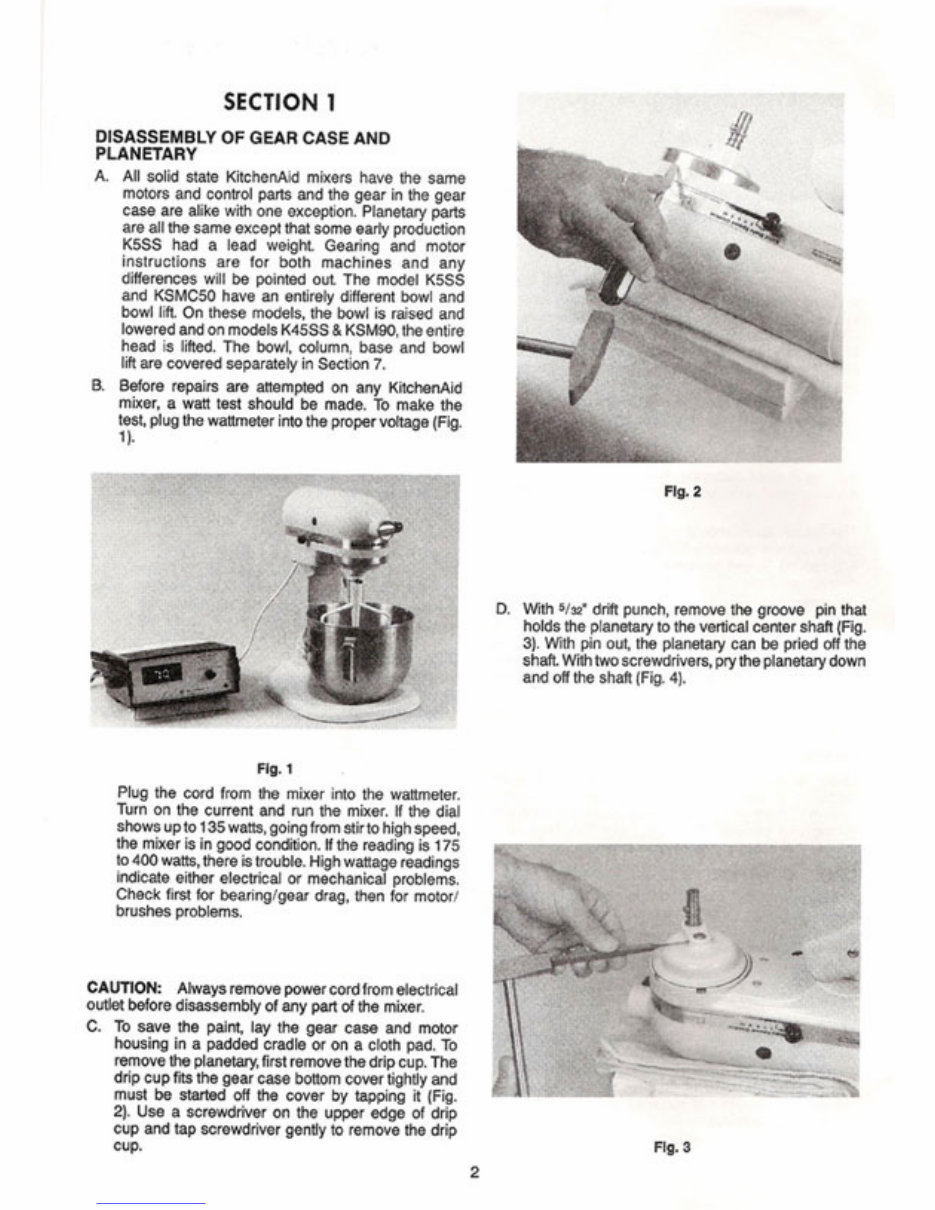 KitchenAid KSMC50 K5SS K45SS KSM90 Service Manual preview img 6