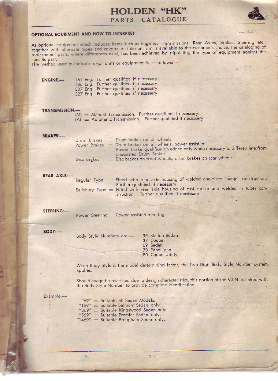 1971 Holden HK Monaro GTS Brougham Parts Catalog preview img 4