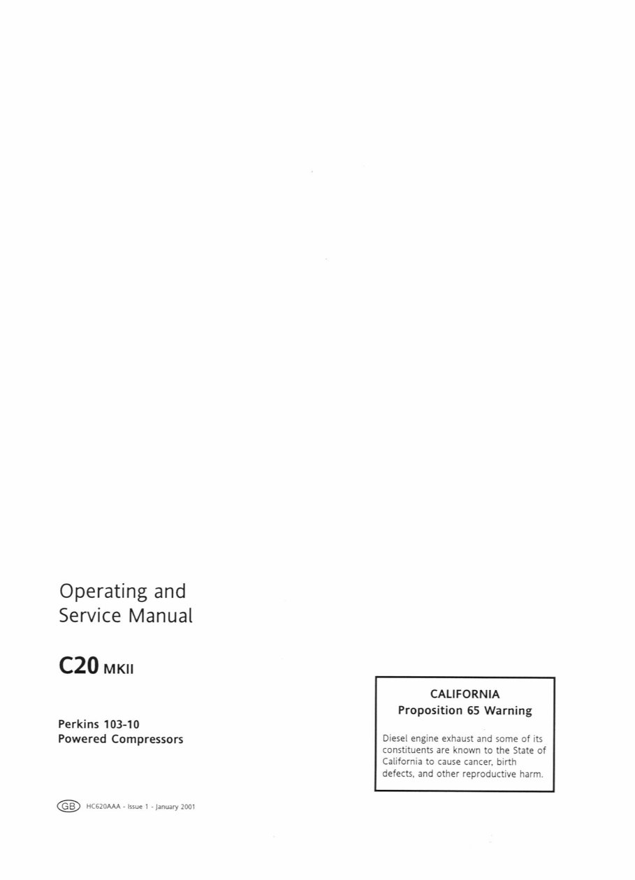 Compair C20 Operation and Service Manual preview img 3