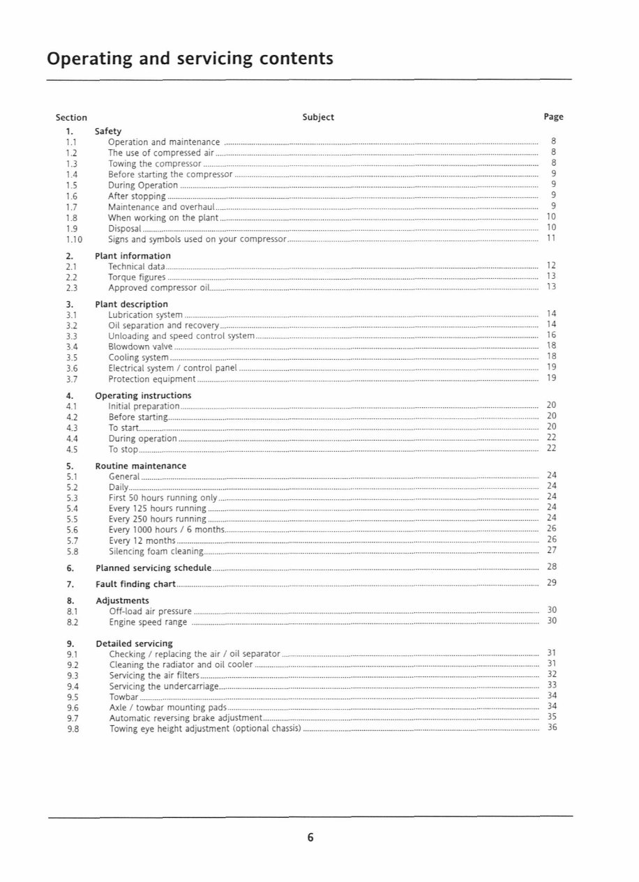 Compair C20 Operation and Service Manual preview img 4