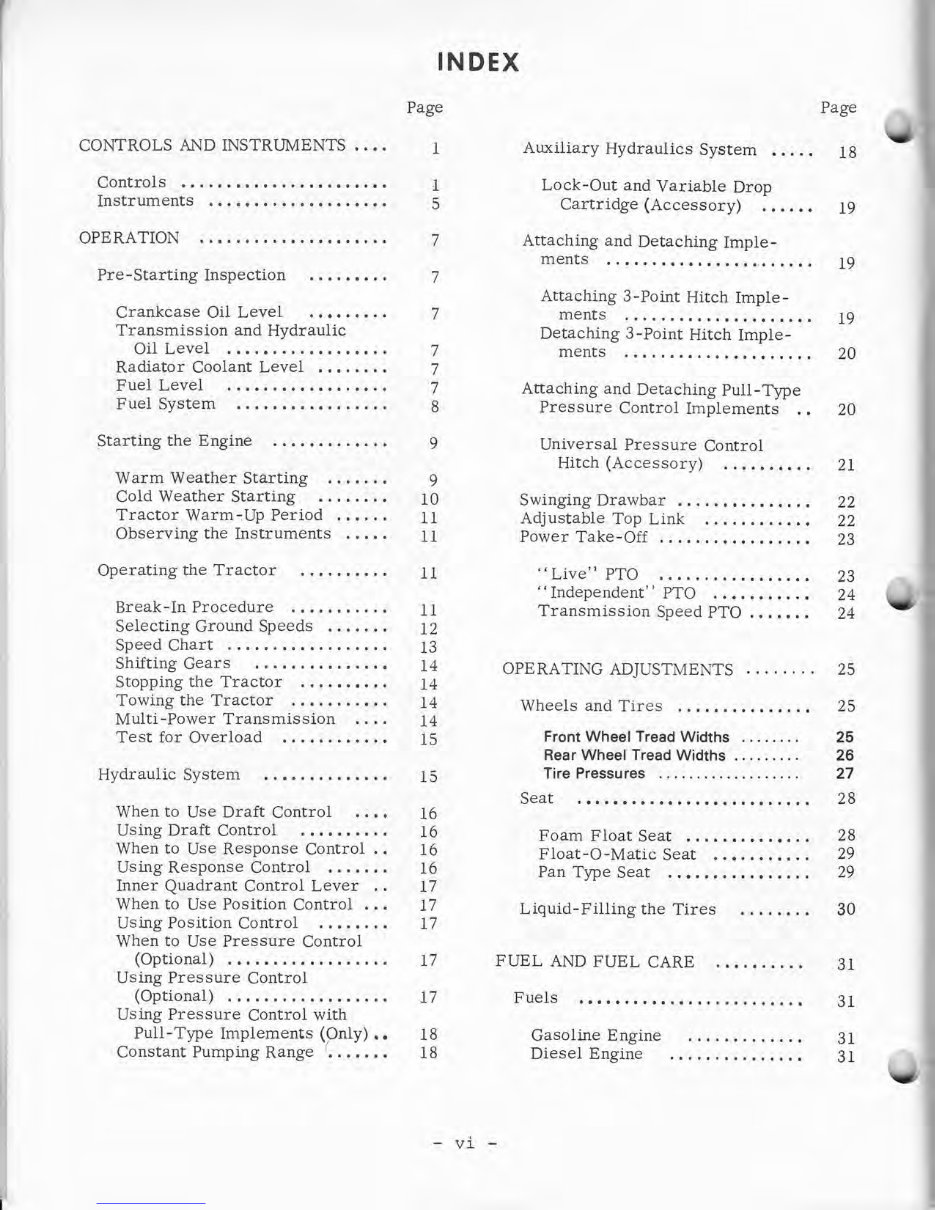 Massey Ferguson MF135 Tractor Operator's Manual preview img 8