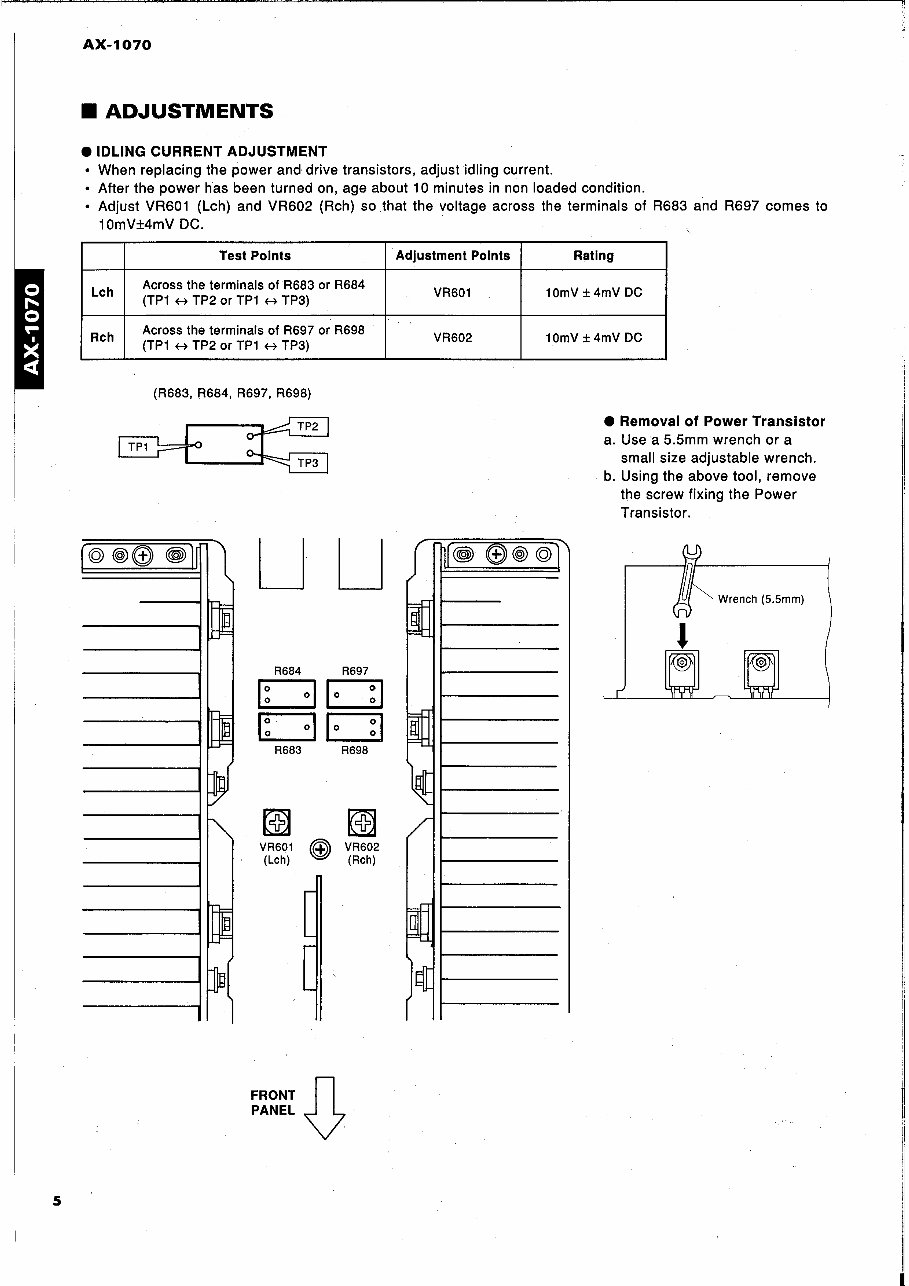 YAMAHA AX-1070 Service Manual preview img 6