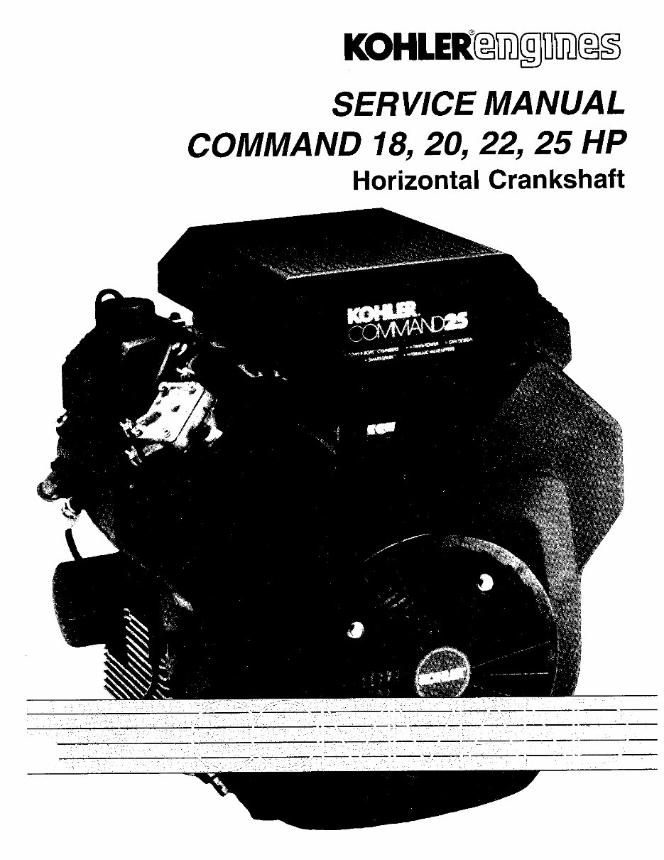 1991-1997 Kohler CH18/CH20/CH22/CH25 Horizontal Crankshaft Engines OEM Service & Repair Manual preview img 1