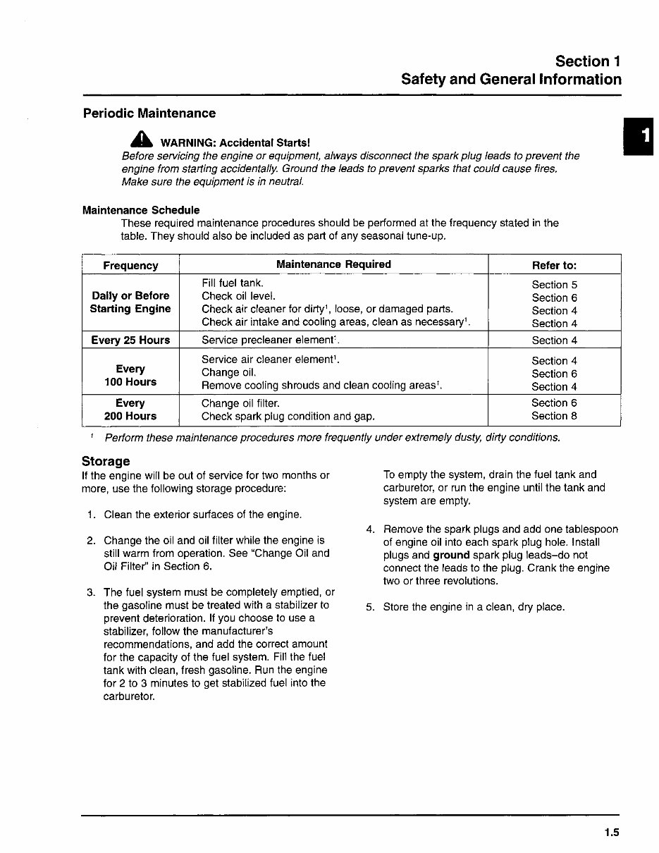 1991-1997 Kohler CH18/CH20/CH22/CH25 Horizontal Crankshaft Engines OEM Service & Repair Manual preview img 7