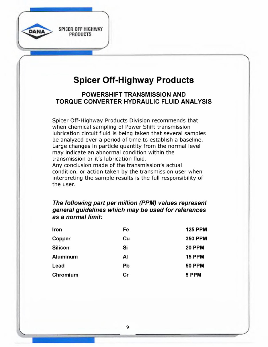 CLARK DANA HRS 32000 LONG DROP 6 SPEED Workshop Manual preview img 9