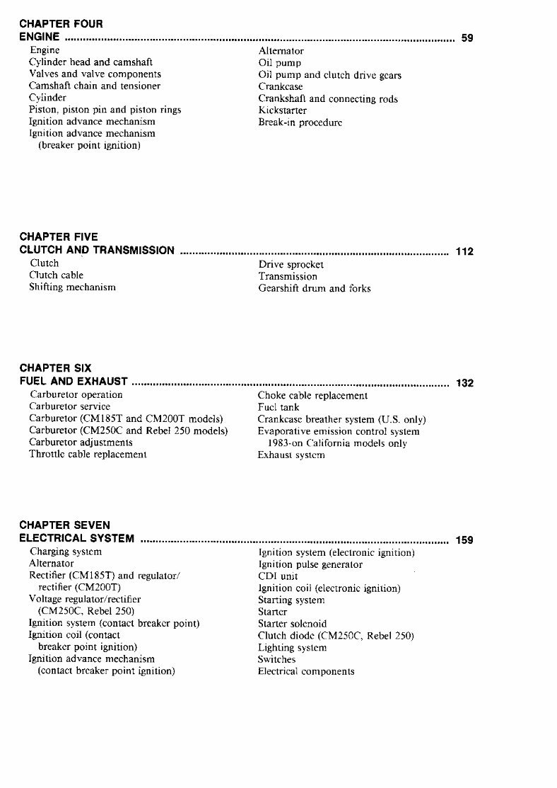 1985-1987 Honda Rebel 250 Service & Repair Manual preview img 3