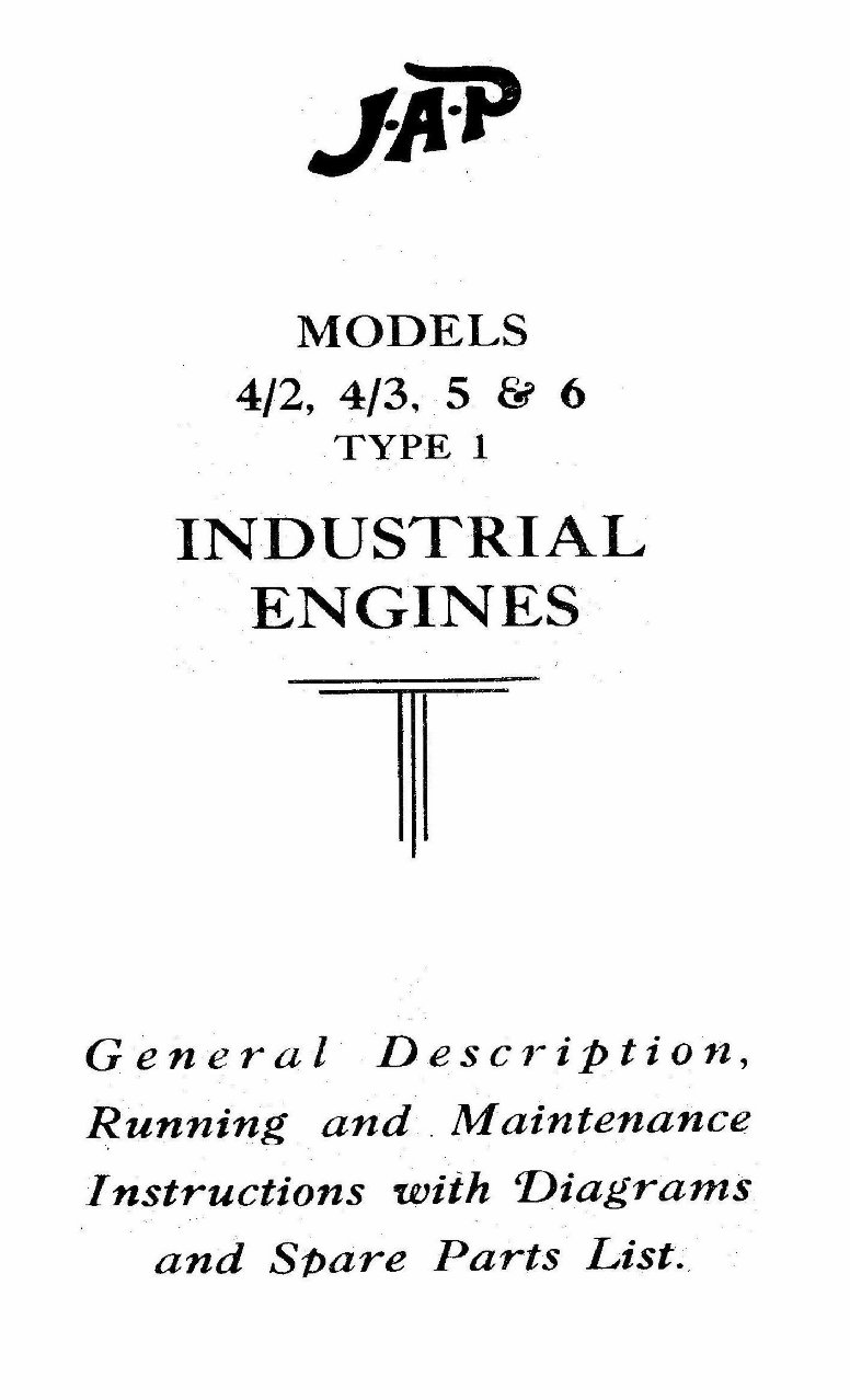 Jap 4-2 4-3 5 and 6 Operators and Parts manual preview img 2