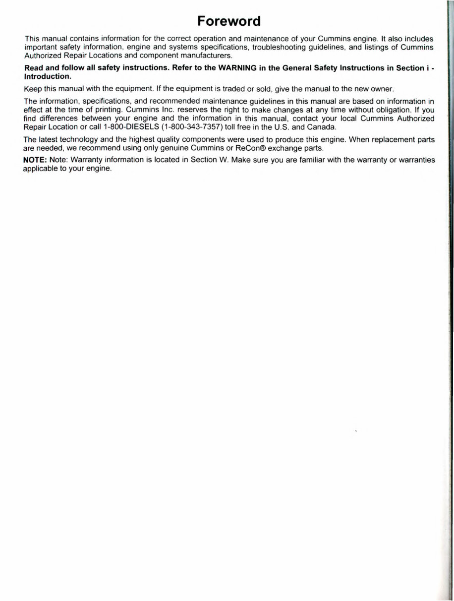 CUMMINS QSM11 QSM 11 Operation Service Repair Manual preview img 6