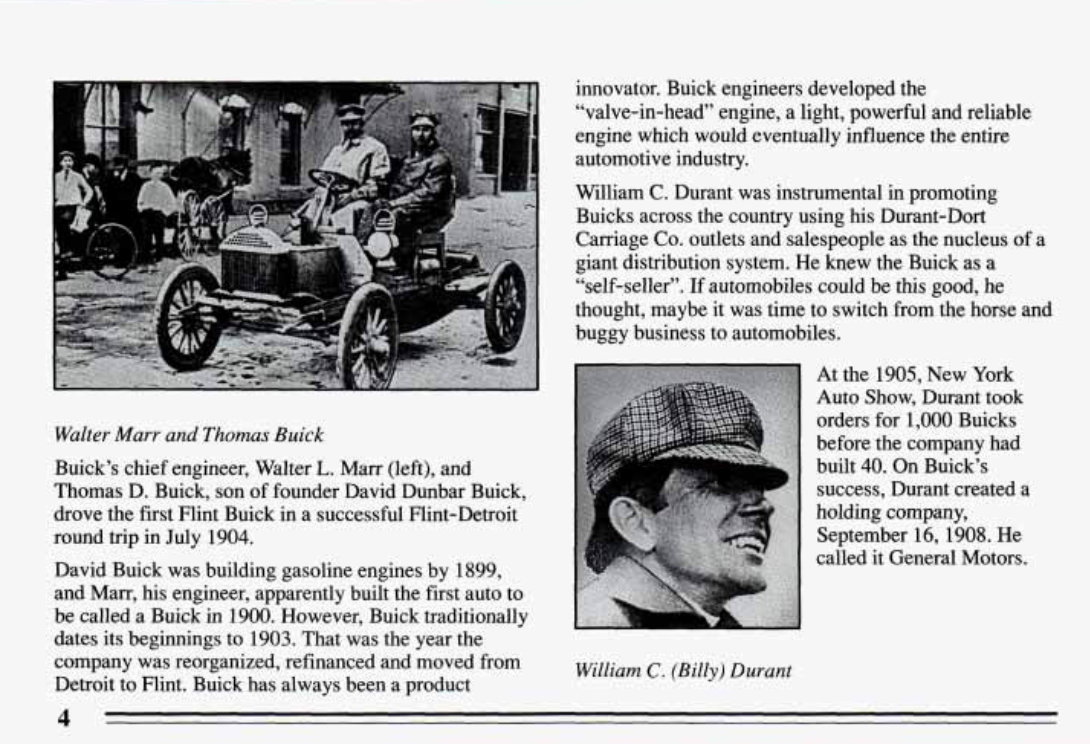 1994 BUICK Park Avenue Owners Manual preview img 6