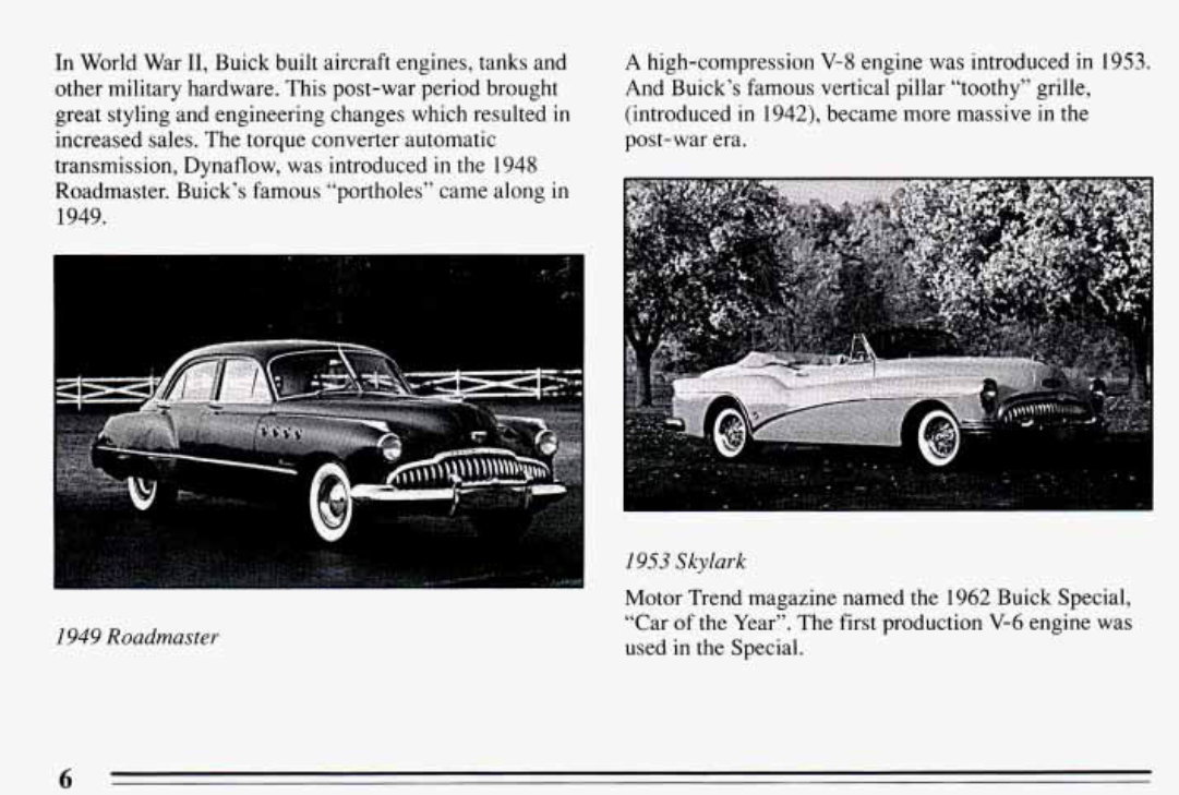 1994 BUICK Park Avenue Owners Manual preview img 8