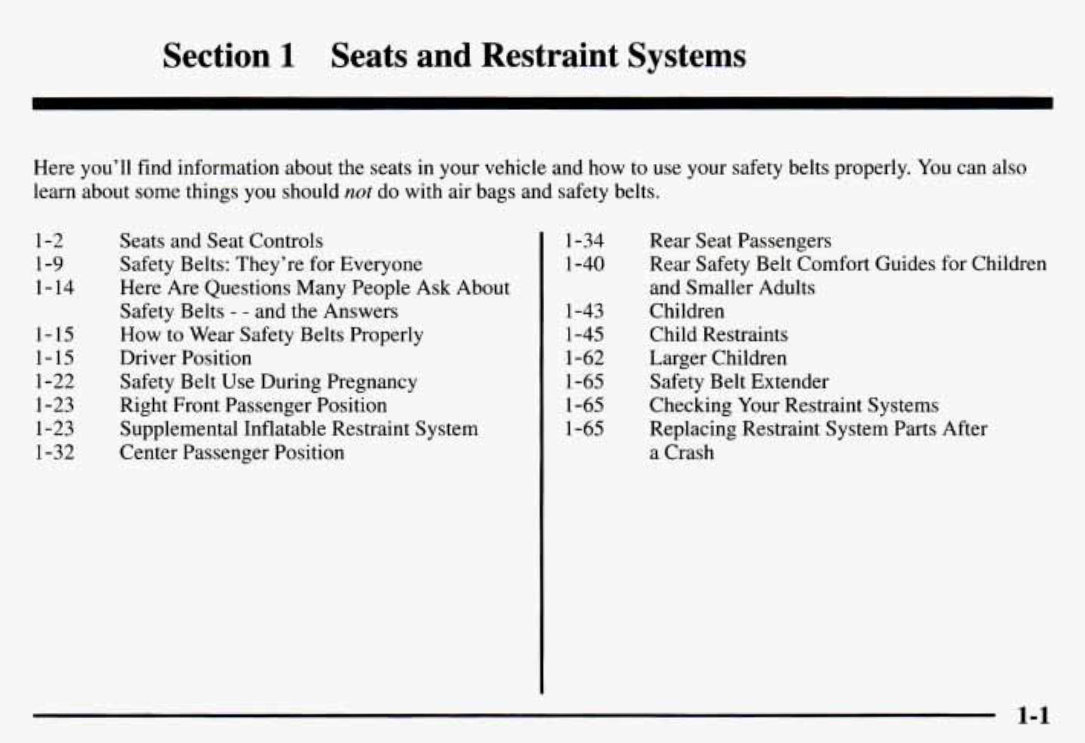 1997 GMC Sierra Owners Manual preview img 9