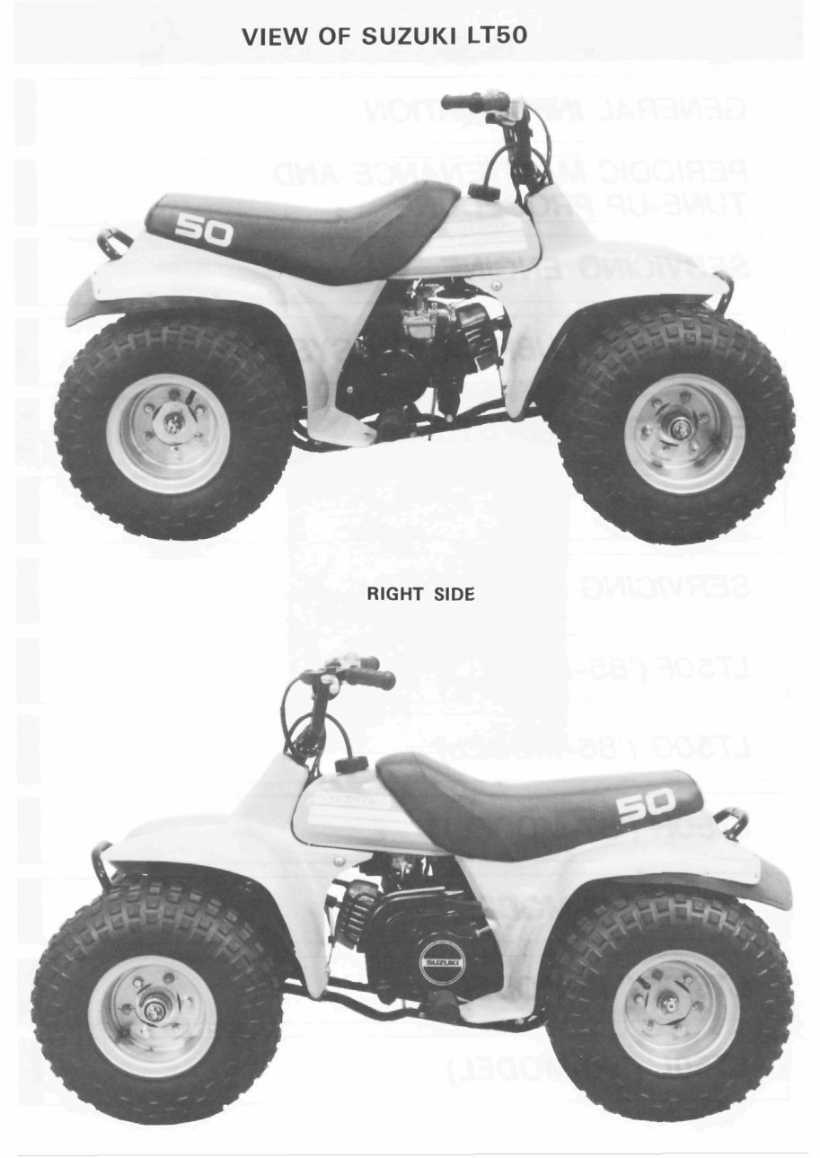 SUZUKI ATV 1984 - 1990 LT 50 Service Repair Manual + Parts [IMPROVED] preview img 2