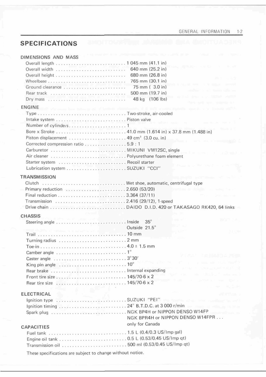 SUZUKI ATV 1984 - 1990 LT 50 Service Repair Manual + Parts [IMPROVED] preview img 5