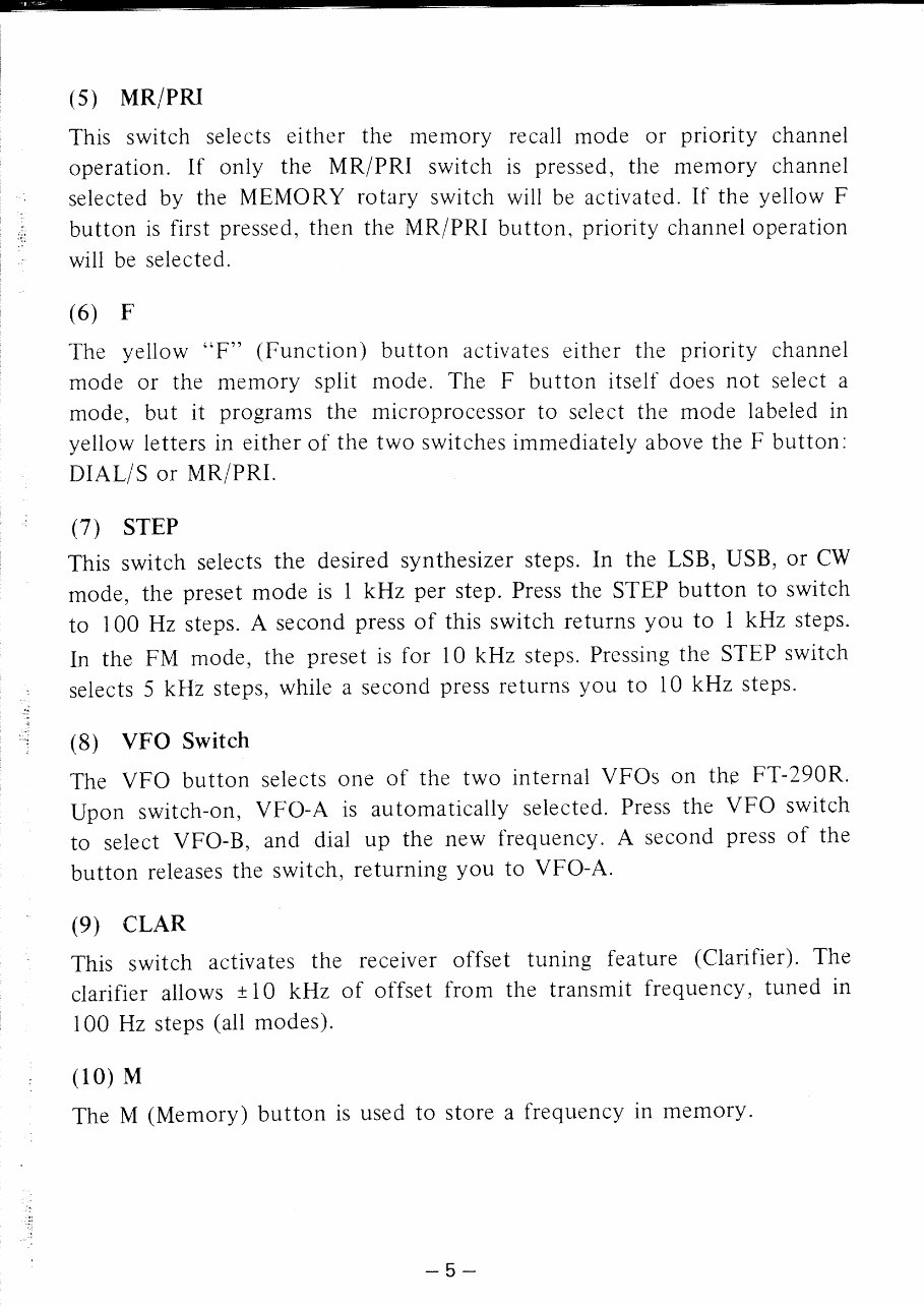 YAESU FT290R Transceivers Repair Manual preview img 7