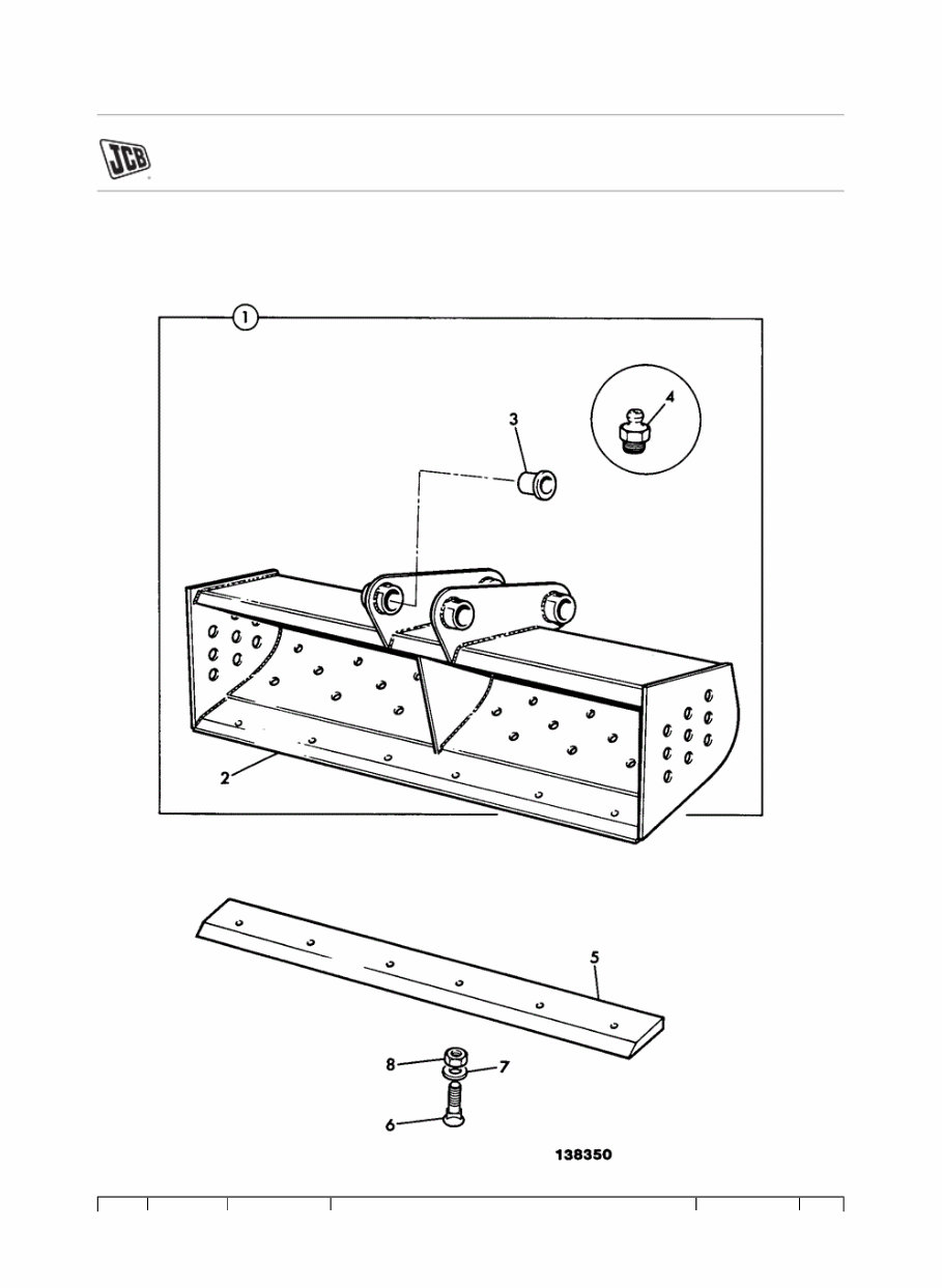 JCB 8052 MINI Crawler Excavator Parts Catalogue Manual (SN: 00802000-00803370) preview img 5