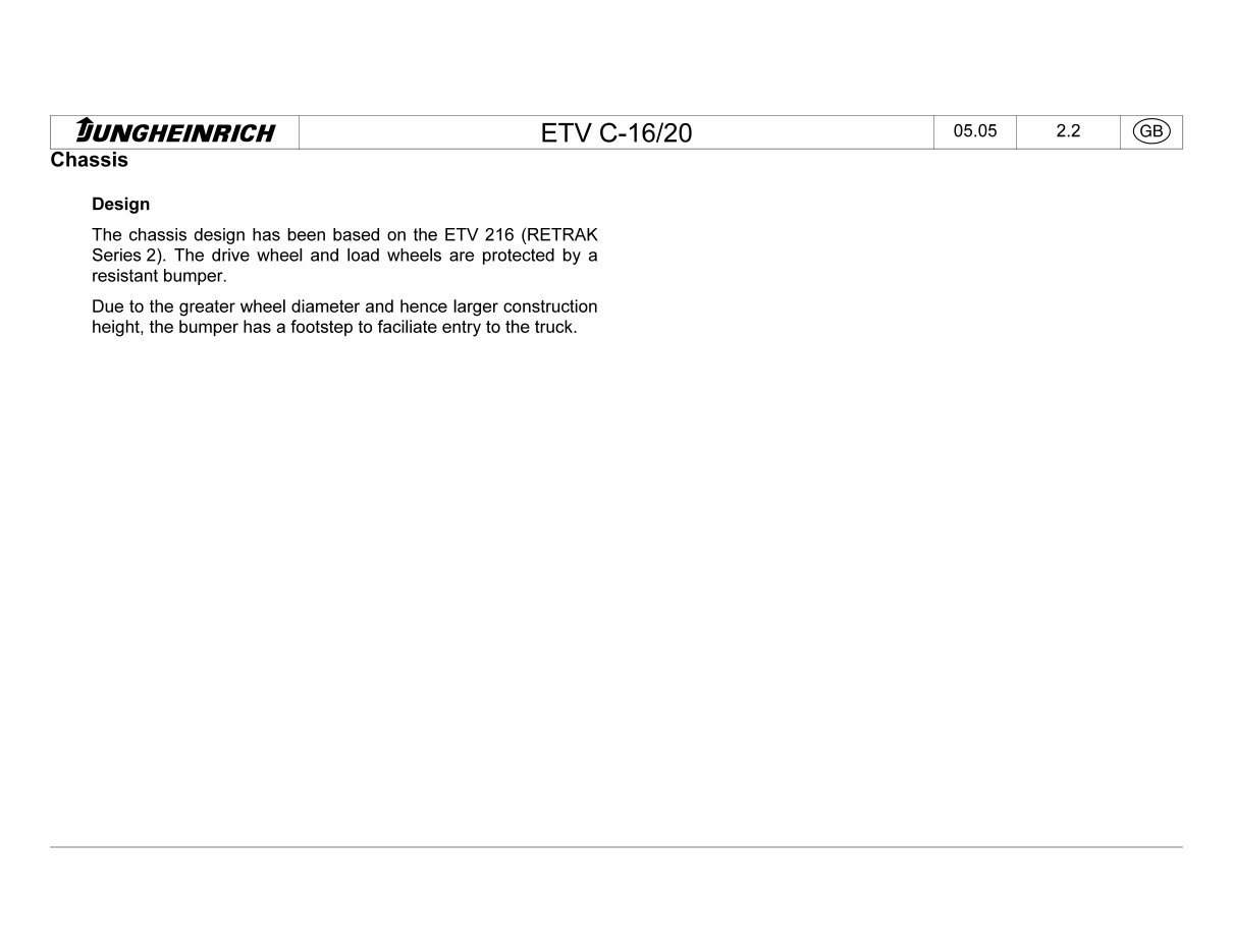 Jungheinrich Electric Reach Truck ETVC-16, ETVC-20 (05.1999-05.2008) Workshop Service Manual preview img 4