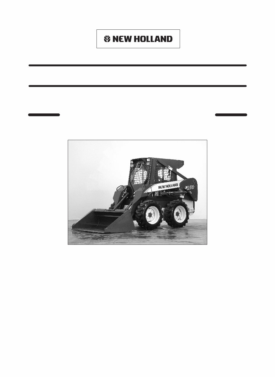 New Holland L140 L150 Skid Steer Loader Service Parts Catalogue Manual preview img 1