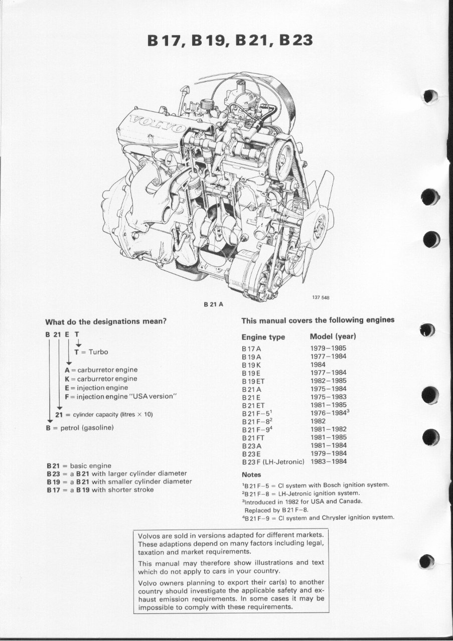 Volvo Engine B23 Repair Service Manual preview img 2
