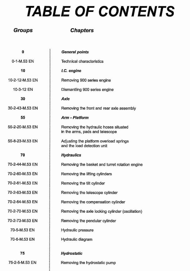 Manitou 165 ATJ Telescopic Access Platform Service Manual preview img 3
