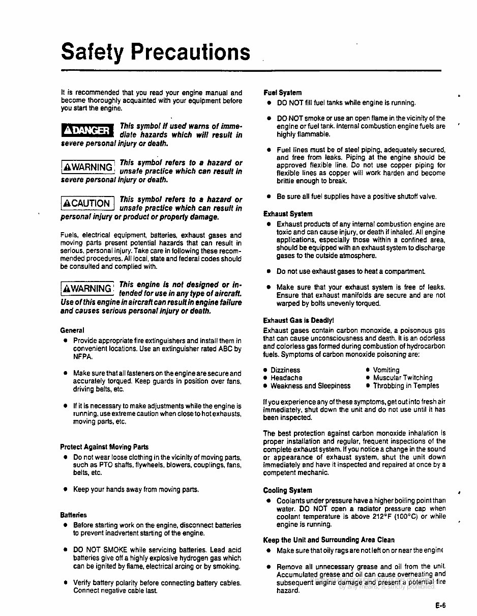onan B43E B43G P218G B48G P220G and T260 service manual preview img 2
