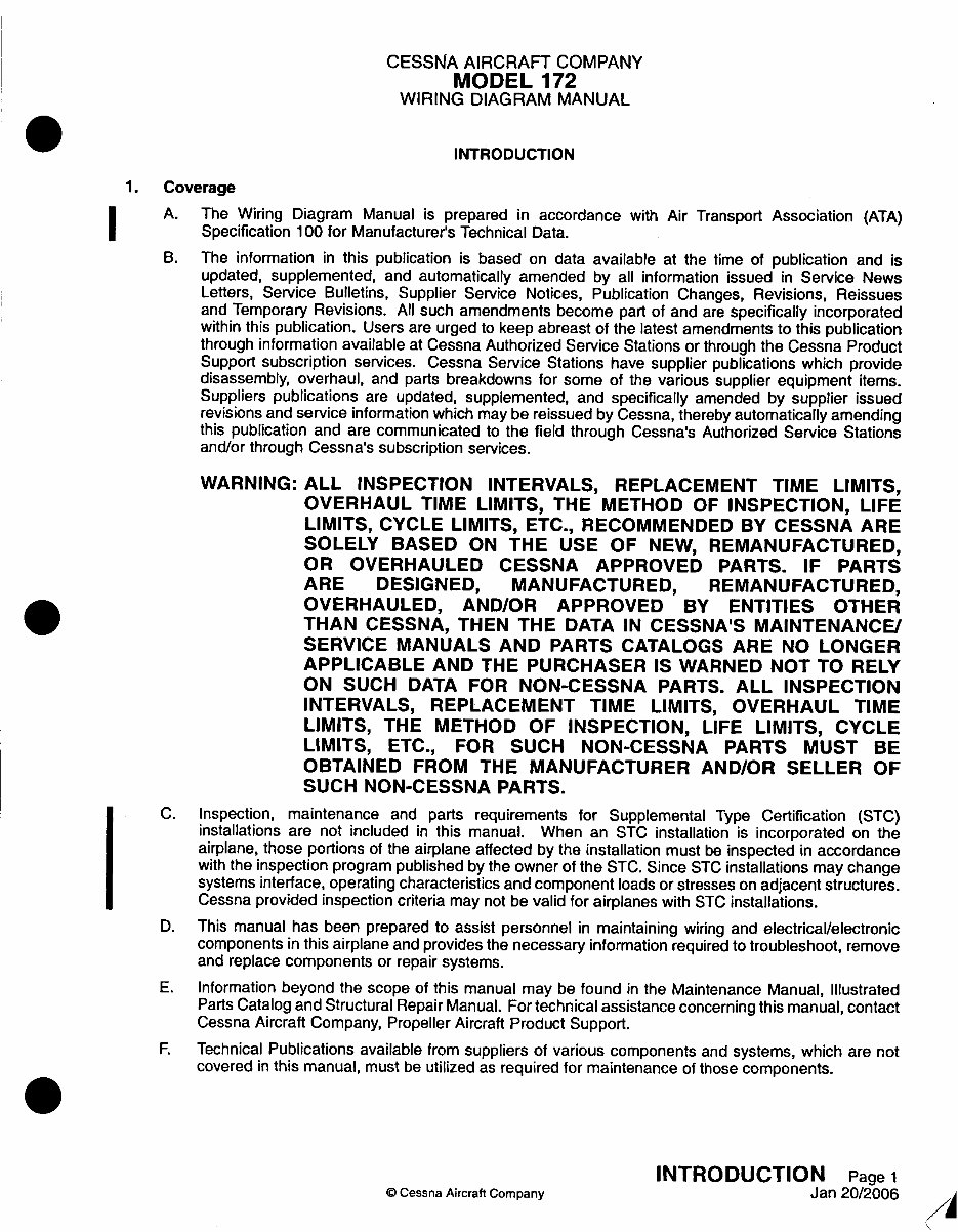 Cessna 172RWD Wiring Diagram Manual Model 172R 172S preview img 4