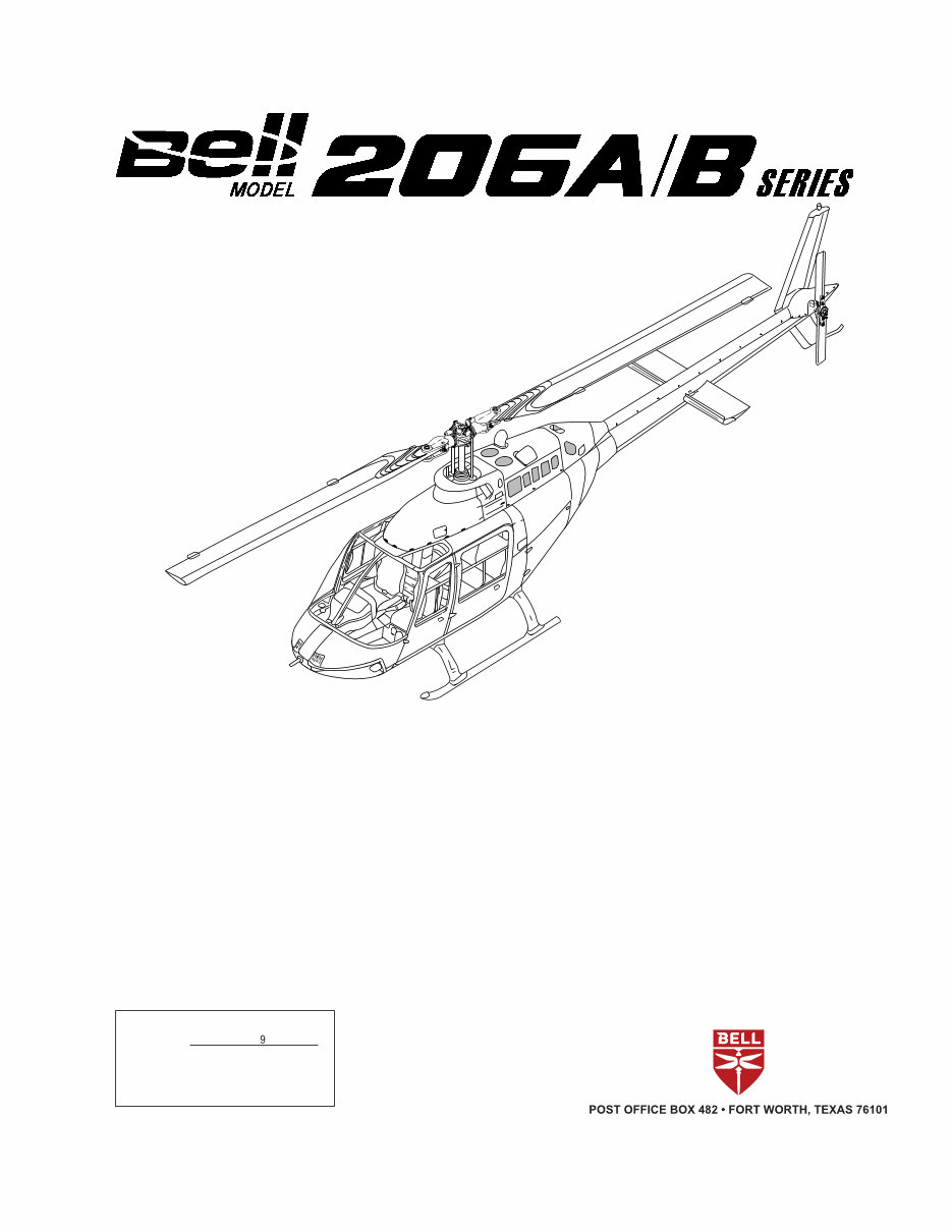 Bell helicopter BHT-206 A/B-Series-MM-1 maintenance manual preview img 1