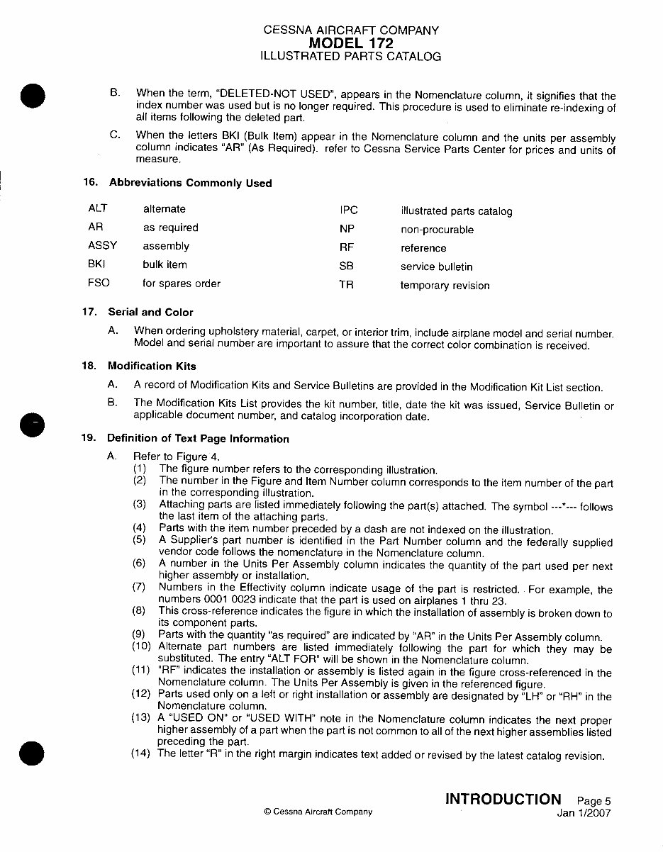 1963-1974 Cessna 172 Illustrated Parts Catalog preview img 9