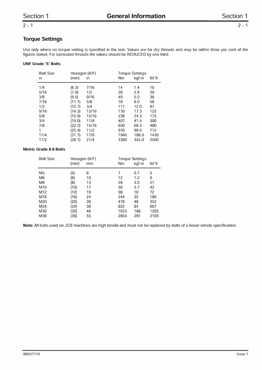 JCB 2CX/2DX/210/212 Backhoe Loader OEM Service & Repair Manual preview img 6