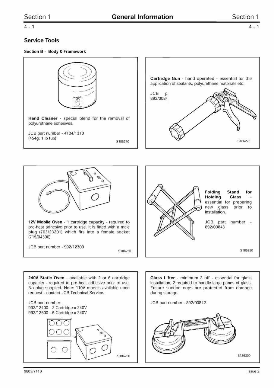 JCB 2CX/2DX/210/212 Backhoe Loader OEM Service & Repair Manual preview img 9