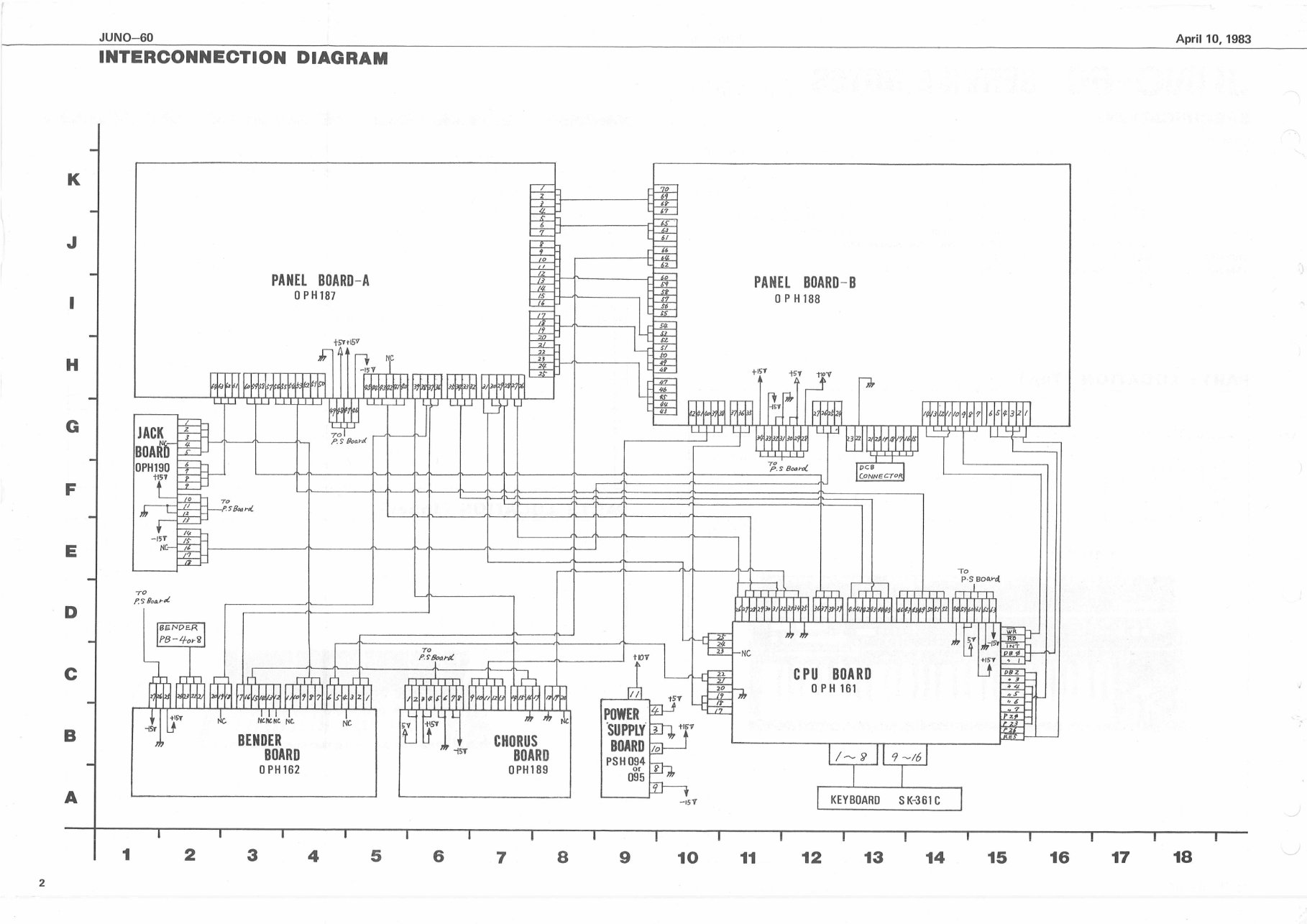 Roland juno60 juno-60 juno 60 complete service manual preview img 2