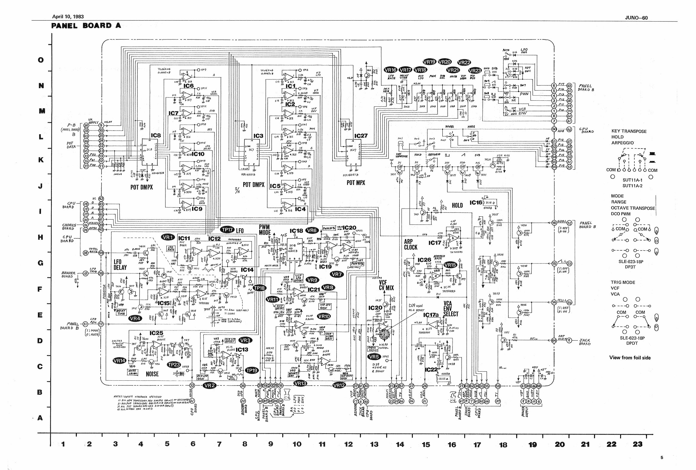 Roland juno60 juno-60 juno 60 complete service manual preview img 5