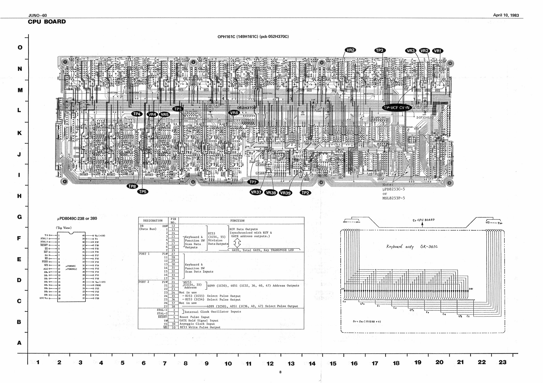 Roland juno60 juno-60 juno 60 complete service manual preview img 8