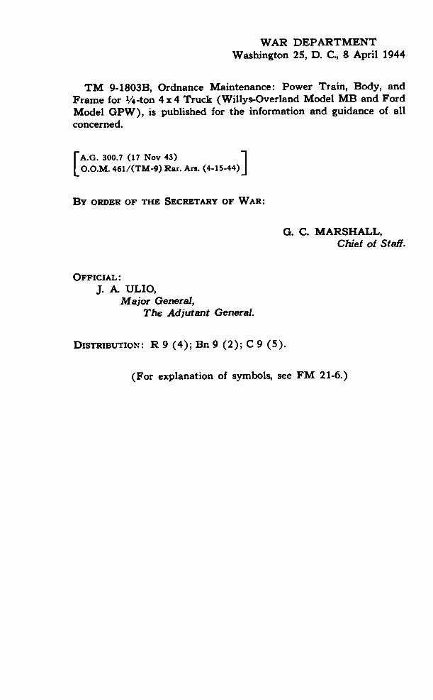 Jeep Willys Maintenance Technical manual preview img 2